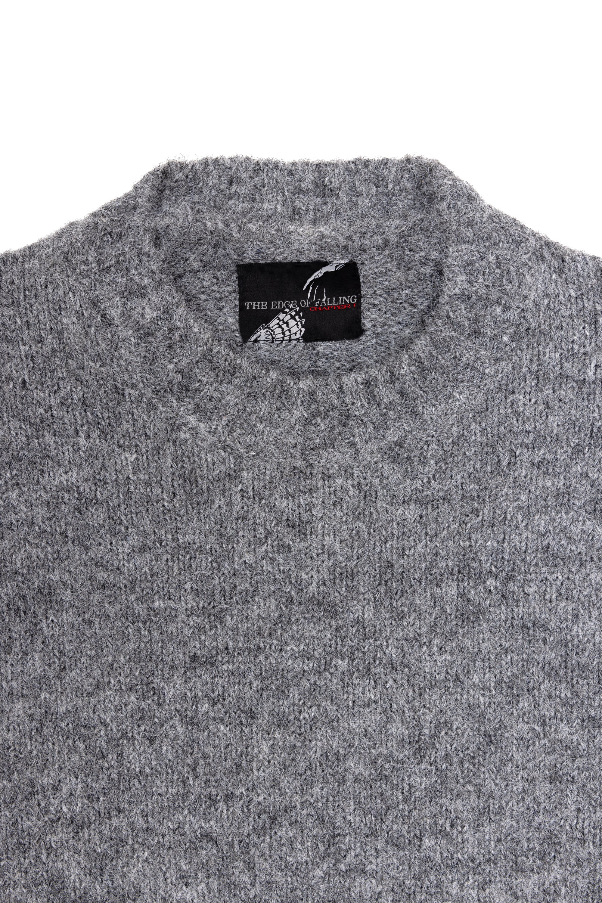 Umbra Sweater Gris — détail étiquette — Sutur.