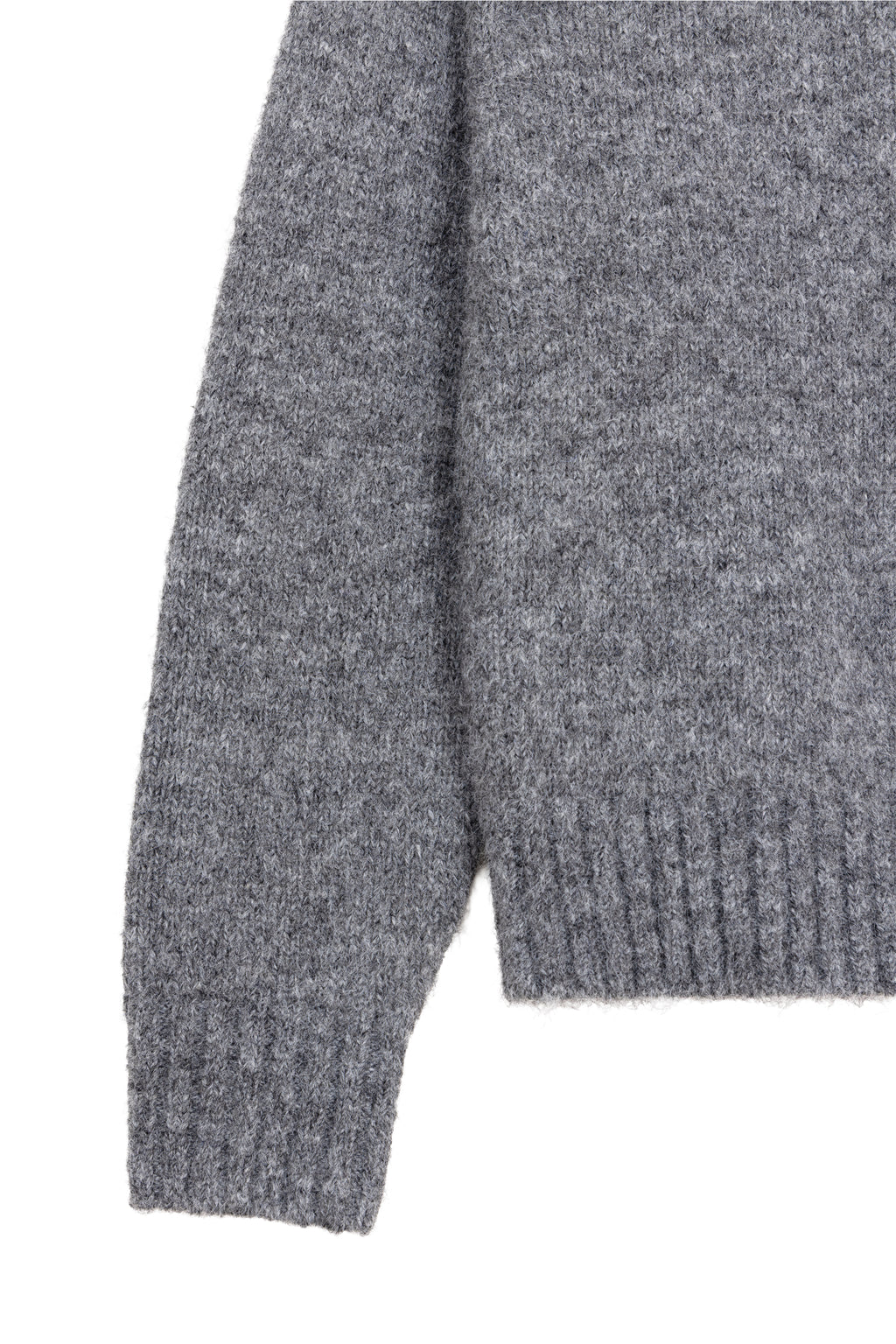 Umbra Sweater Gris — manche — Sutur.