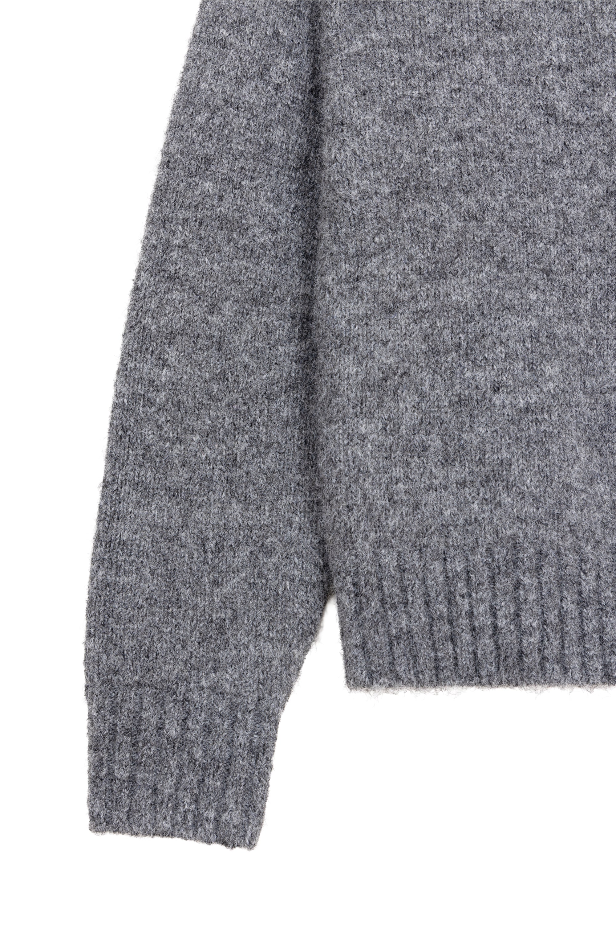 Umbra Sweater Gris — manche — Sutur.